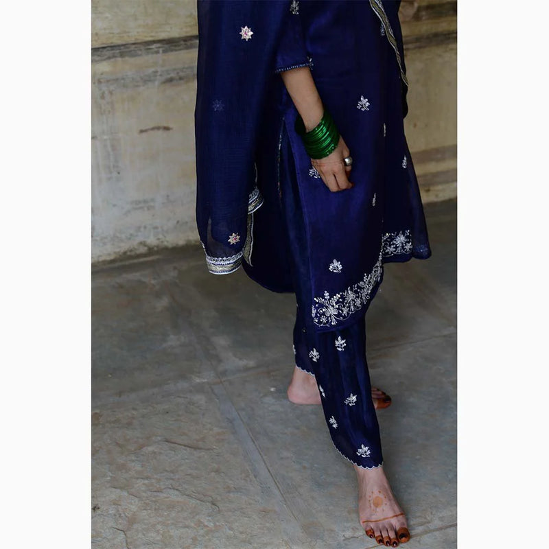Neelamani Kurta Set by Tokree in blue color for women in Singapore
