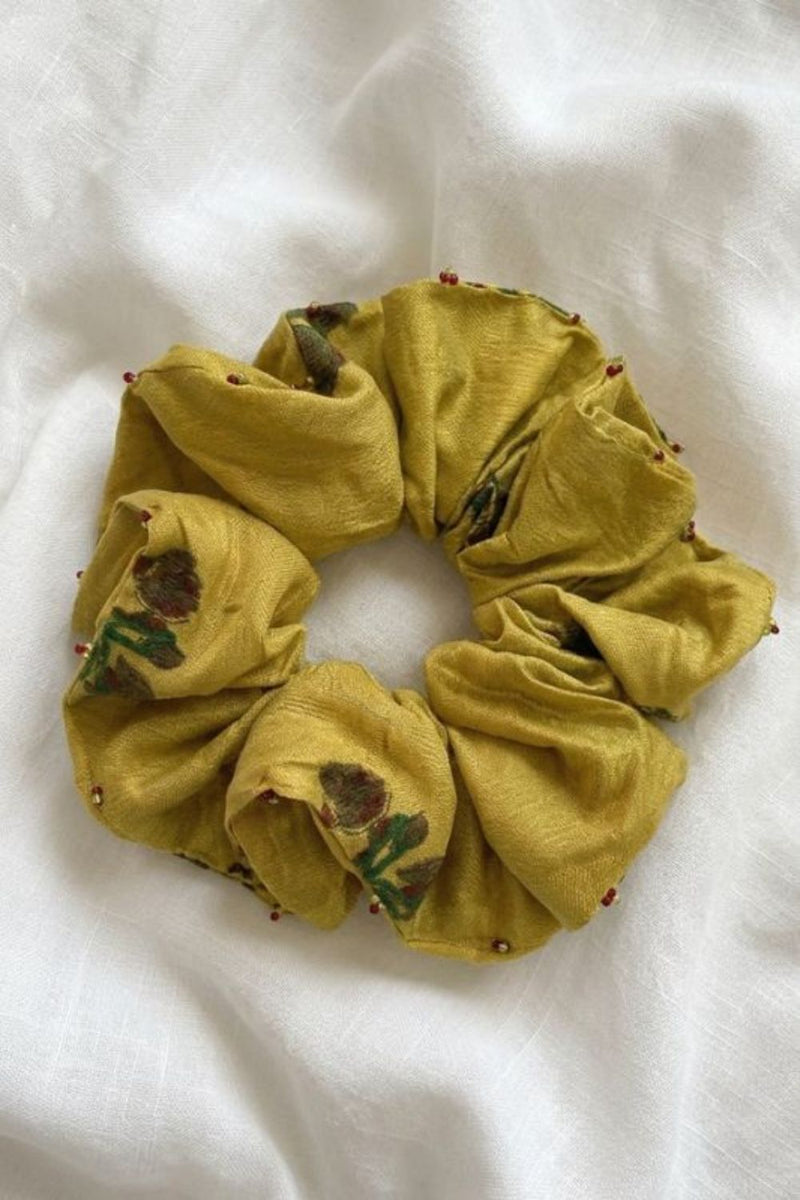 Nimbu Silk Scrunchie silk by JodiLife for women in Singapore