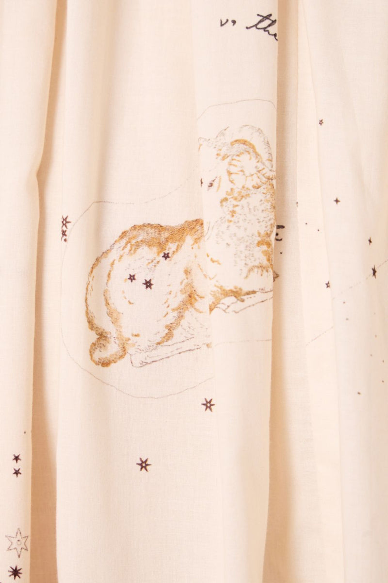 Naiara Zodiac Print Cotton Maxi Dress cotton by The Summer House for women in Singapore