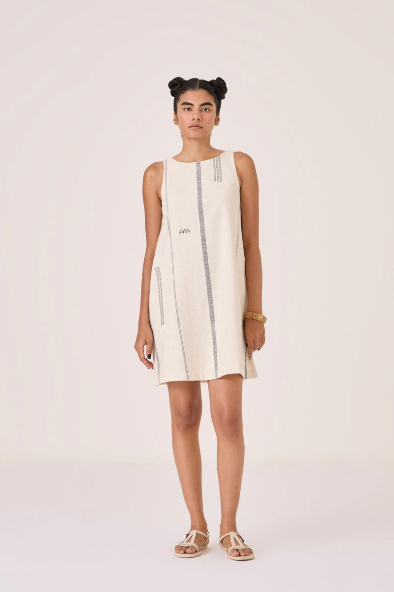 Nalaka Handwoven Cotton Shift Dress cotton by The Summer House for women in Singapore