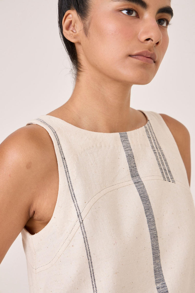Nalaka Handwoven Cotton Shift Dress cotton by The Summer House for women in Singapore
