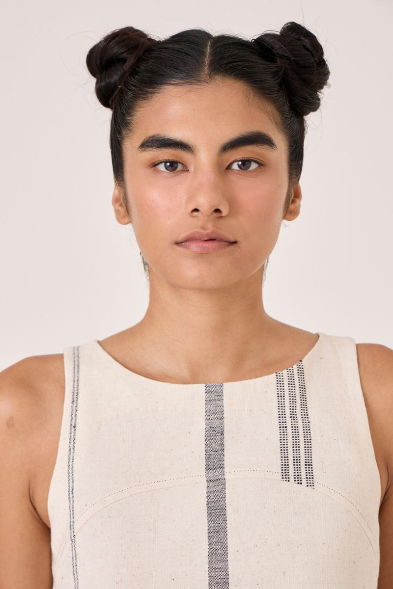 Nalaka Handwoven Cotton Shift Dress cotton by The Summer House for women in Singapore