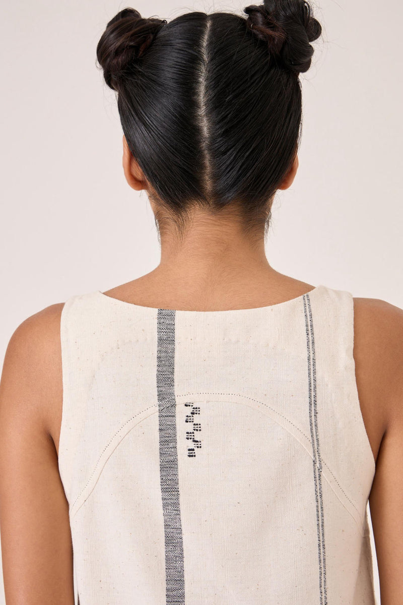 Nalaka Handwoven Cotton Shift Dress cotton by The Summer House for women in Singapore