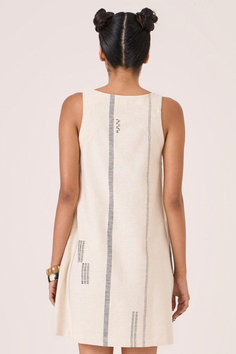 Nalaka Handwoven Cotton Shift Dress cotton by The Summer House for women in Singapore