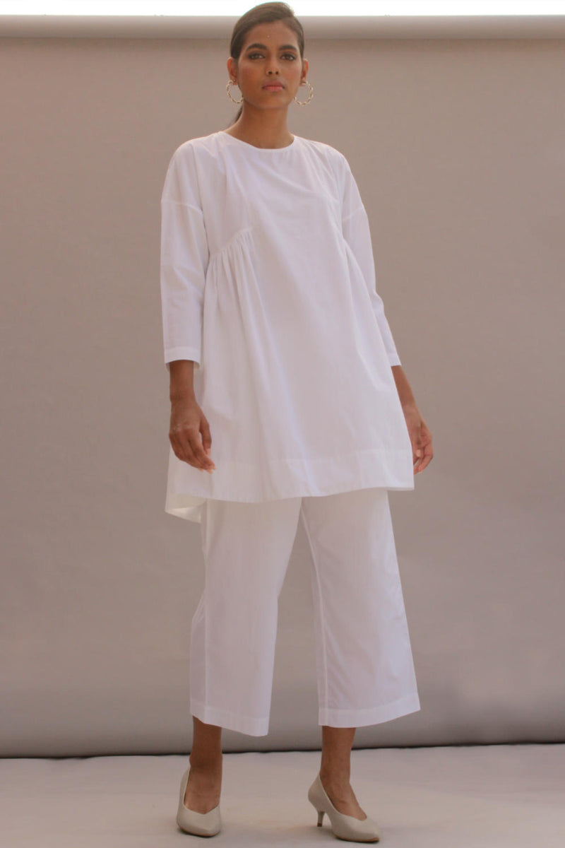Natsu Set White 100% cotton by The Summer House in white color for women in Singapore