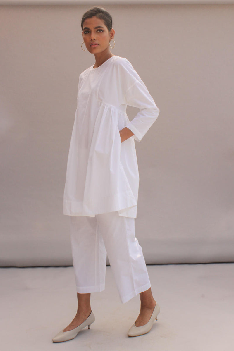 Natsu Set White 100% cotton by The Summer House in white color for women in Singapore