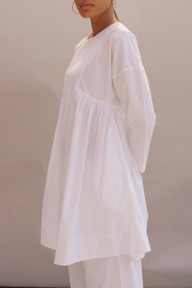 Natsu Set White 100% cotton by The Summer House in white color for women in Singapore