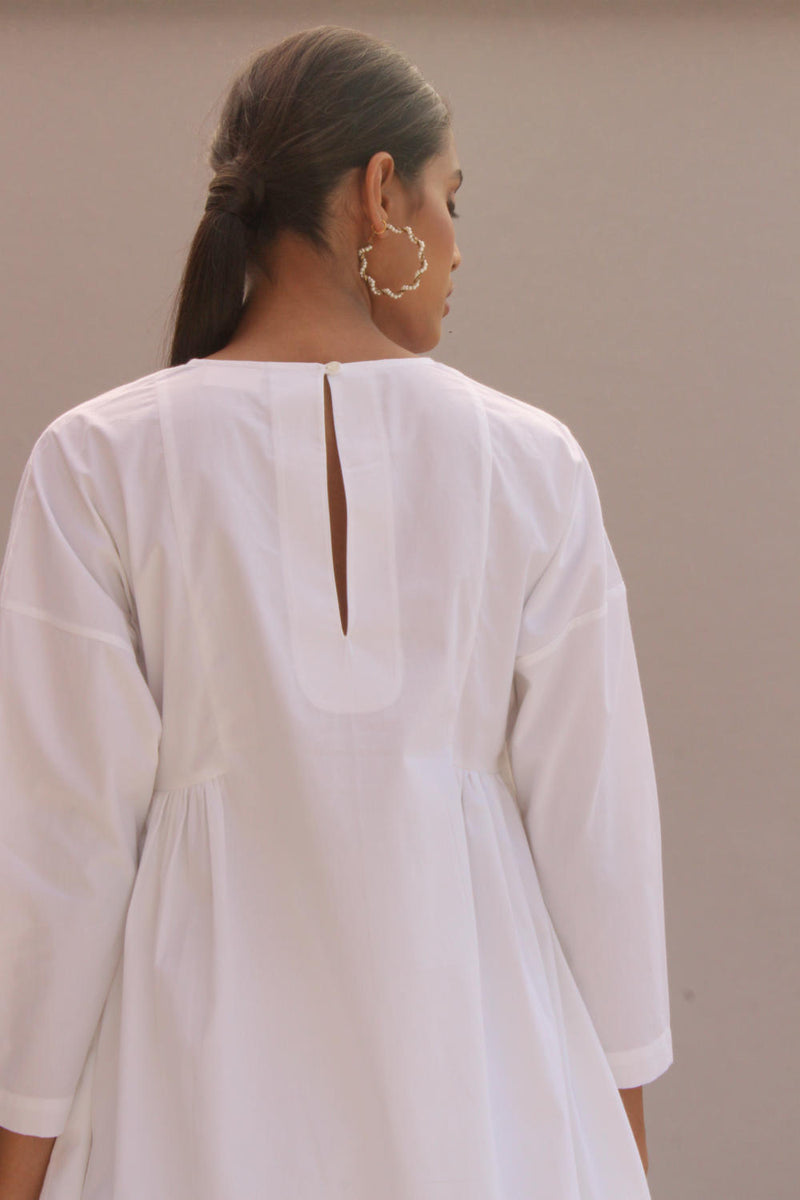 Natsu Set White 100% cotton by The Summer House in white color for women in Singapore