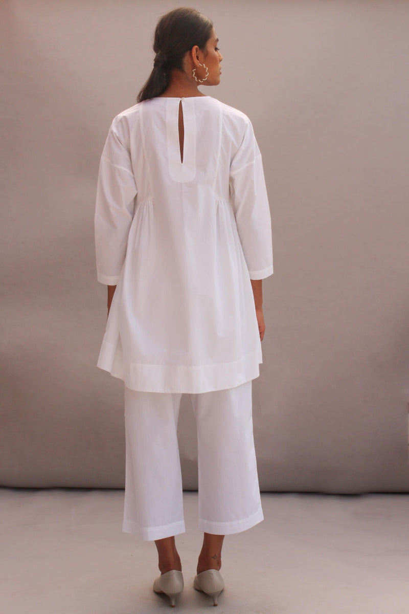 Natsu Set White 100% cotton by The Summer House in white color for women in Singapore