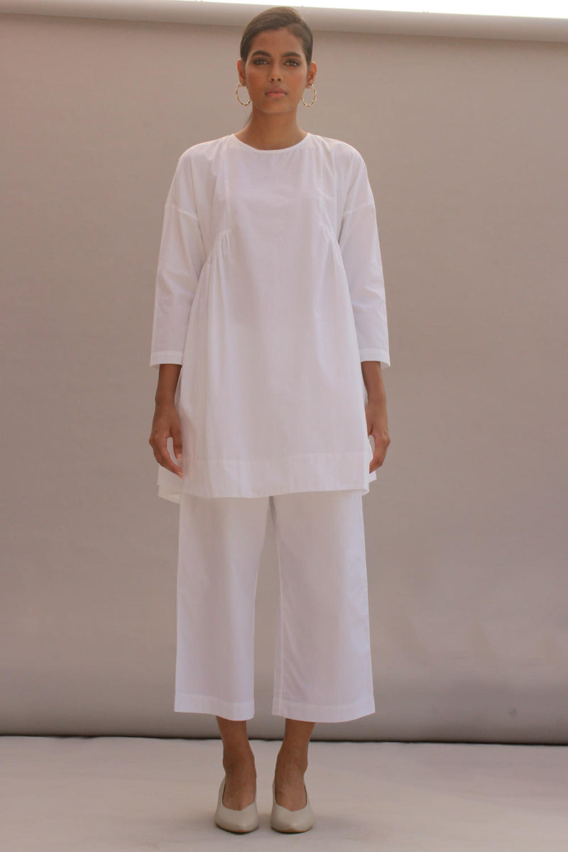 Natsu Set White 100% cotton by The Summer House in white color for women in Singapore