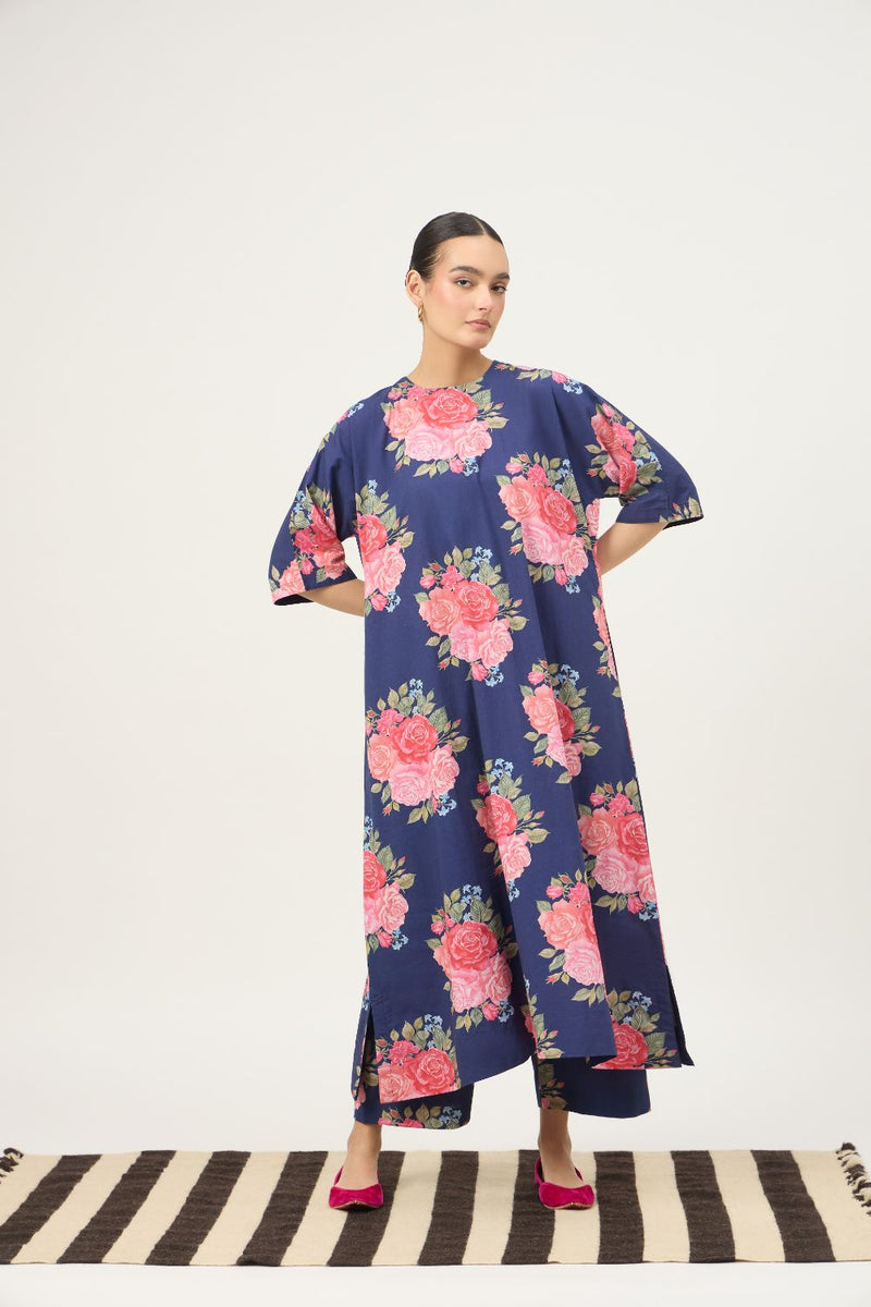 Nayab Indigo Chaakbagla Set