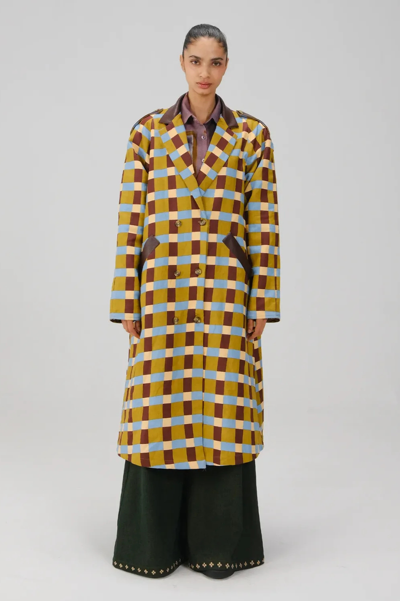 Newton Trench - Inlay Checks twill by CORD for women in Singapore