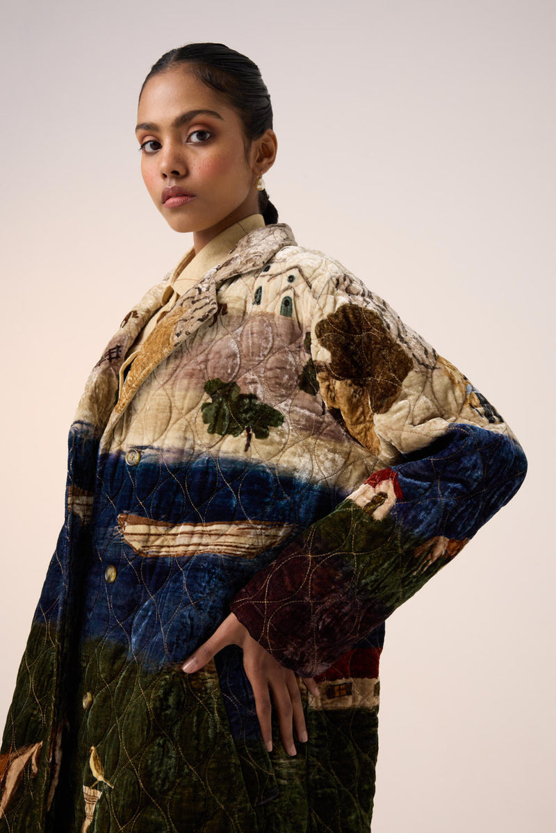NORMA JACKET -VILLAGE PRINT by CORD for women in Singapore