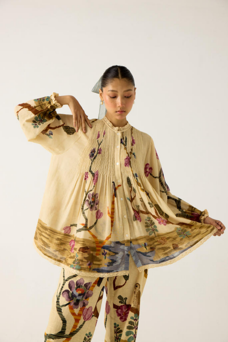 NOVA TOP-SAFARI cotton by CORD in multi for women in Singapore