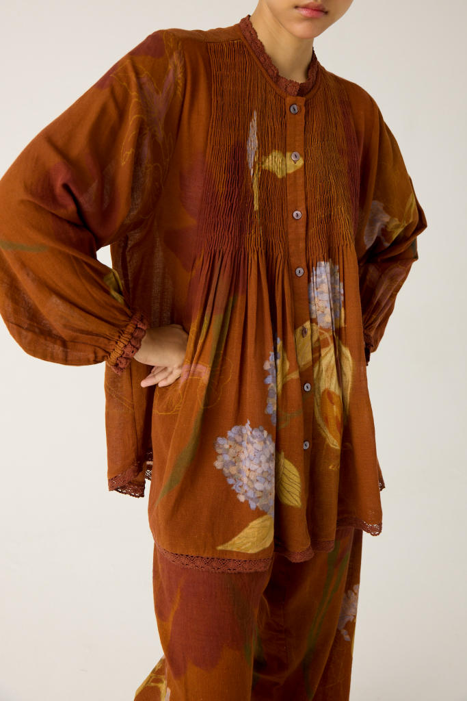 NOVA TOP-FOLIAGE cotton by CORD in multi for women in Singapore
