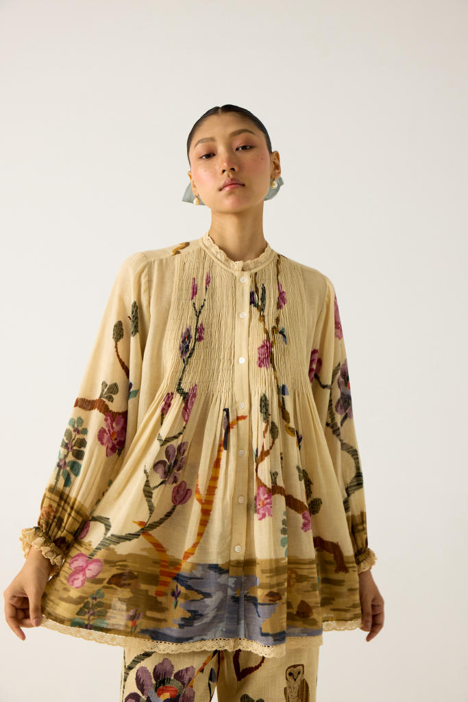 NOVA TOP-SAFARI cotton by CORD in multi for women in Singapore