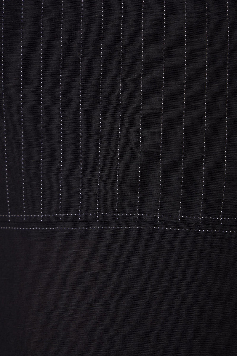 Nuwan Black Quilted Dress cotton by The Summer House in black color for women in Singapore