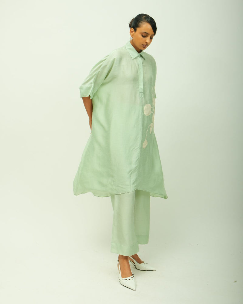 Teal Bloom Kurta Set