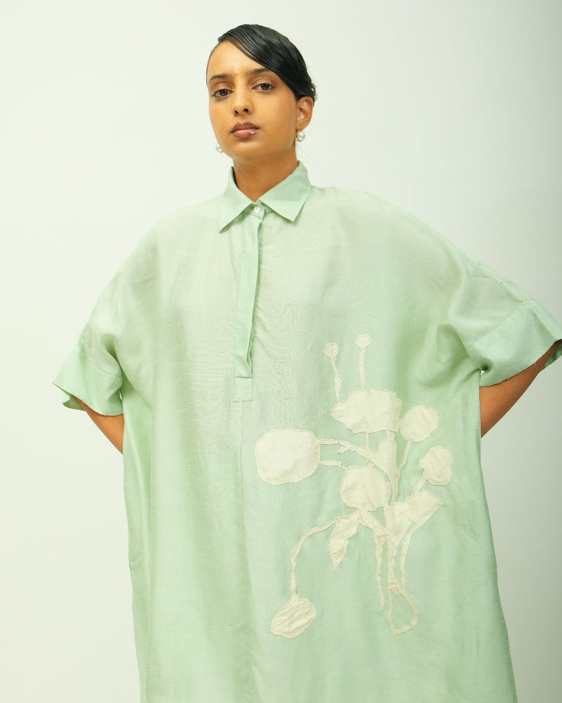 Teal BloomTunic