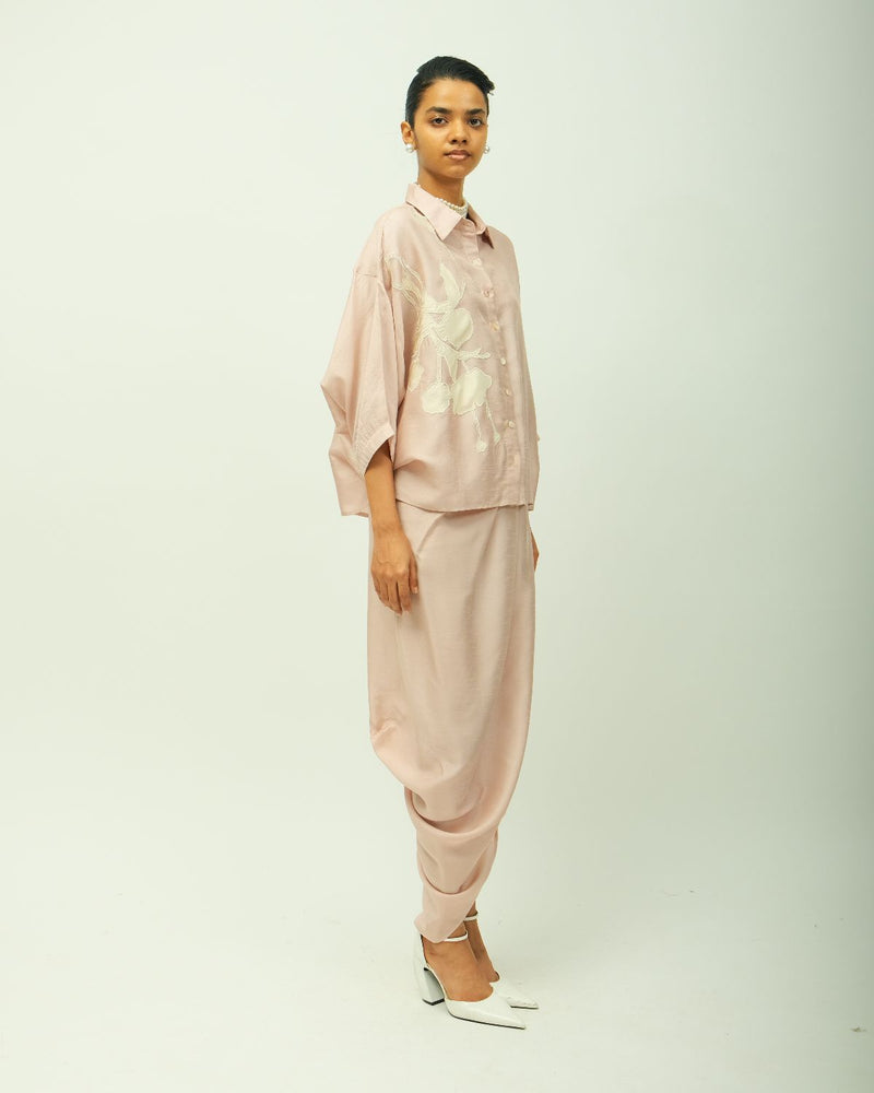 Pink Field Drape skirt