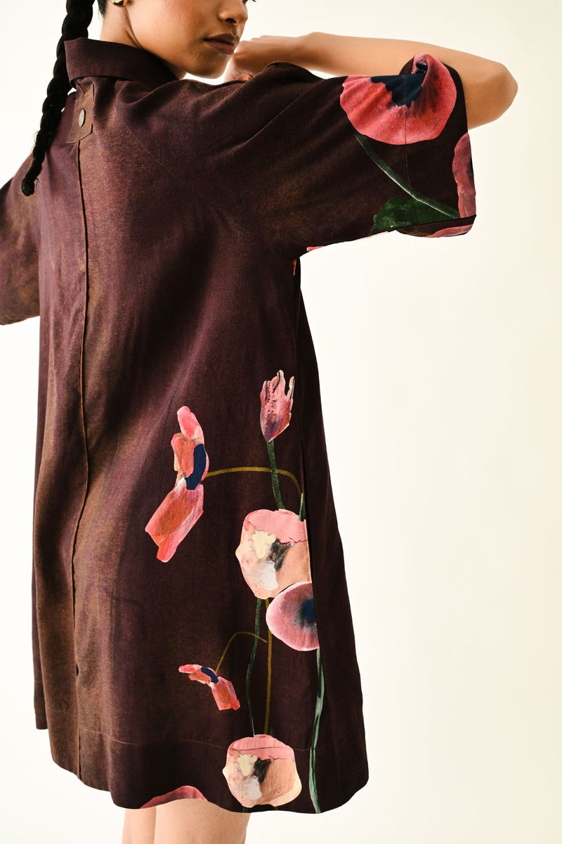Earth Bloom Aline Short Dress