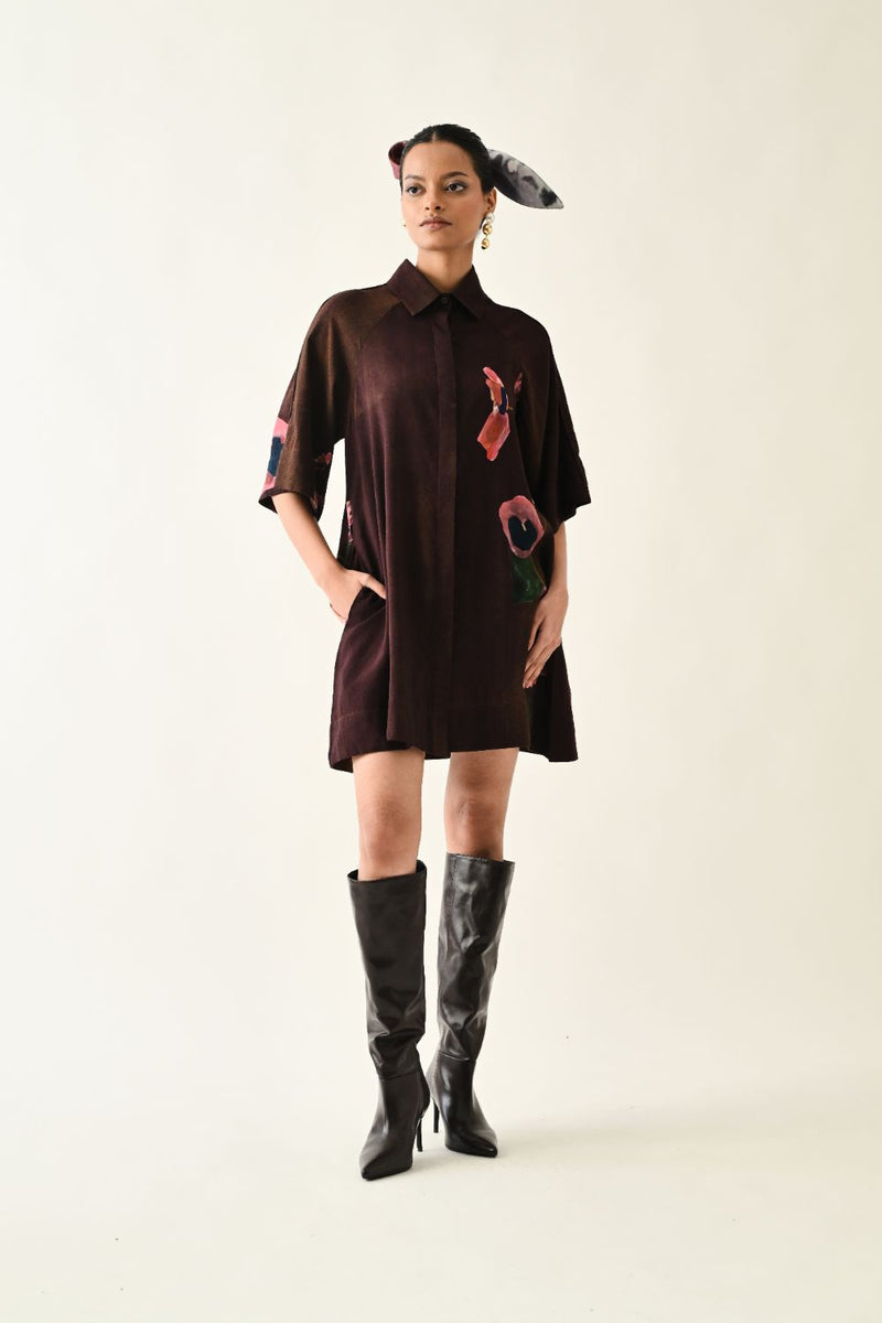 Earth Bloom Aline Short Dress