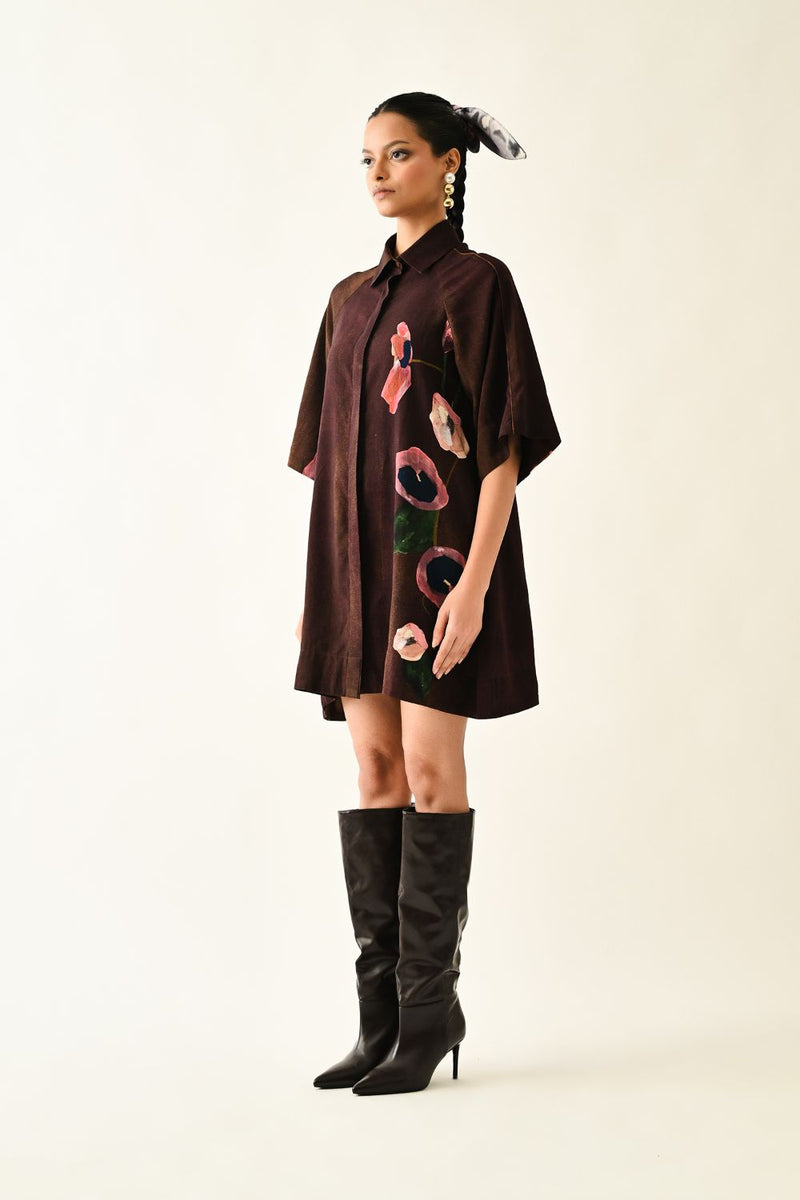 Earth Bloom Aline Short Dress
