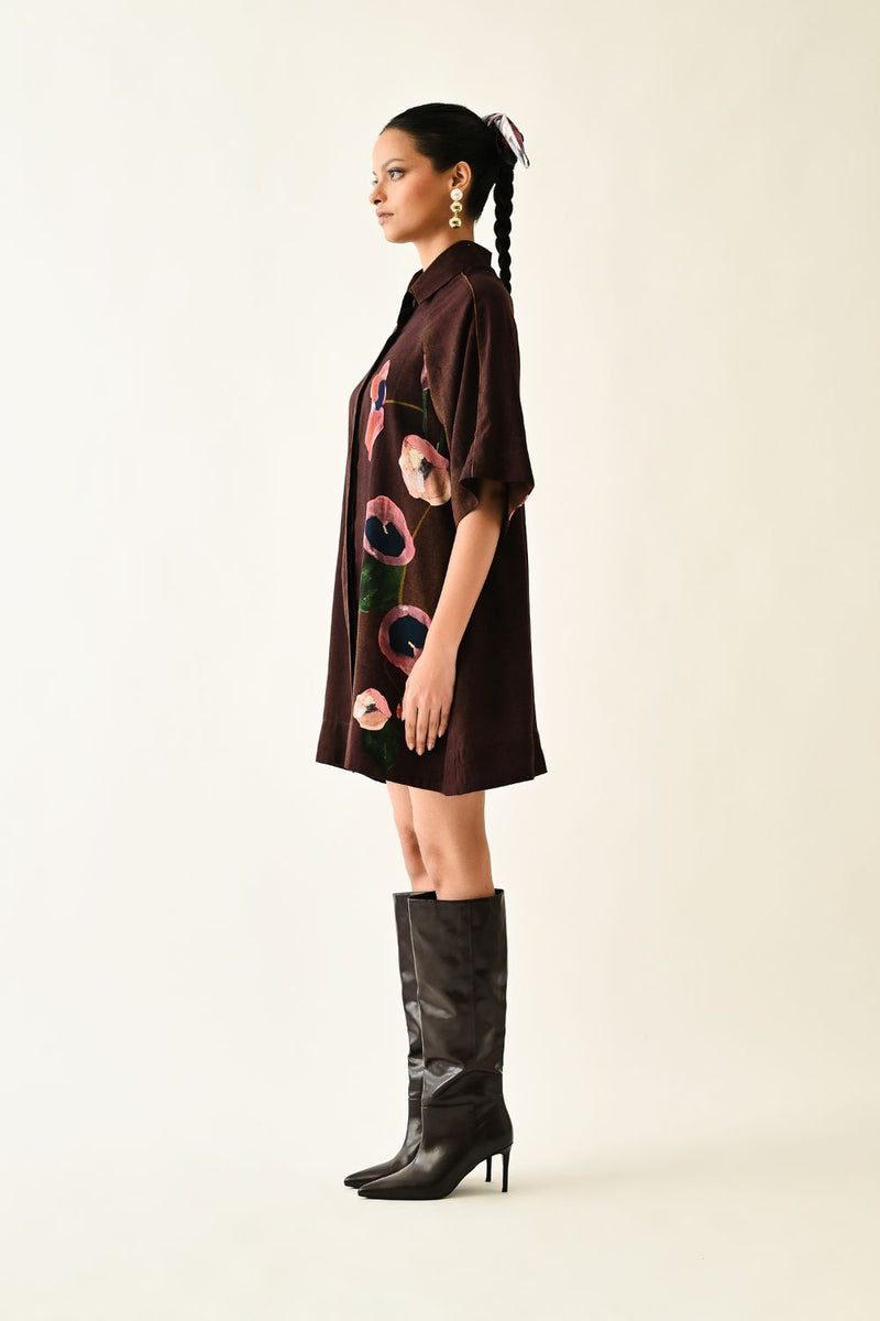 Earth Bloom Aline Short Dress
