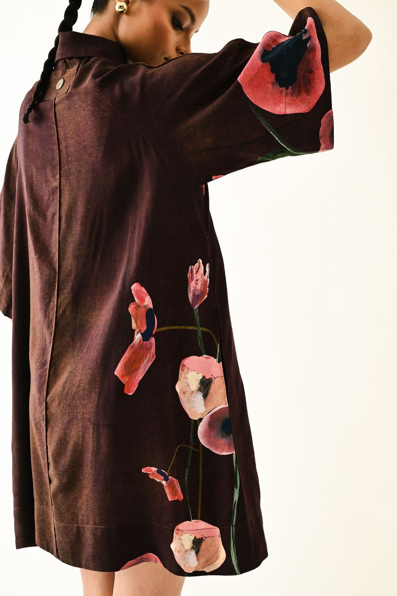 Earth Bloom Aline Short Dress