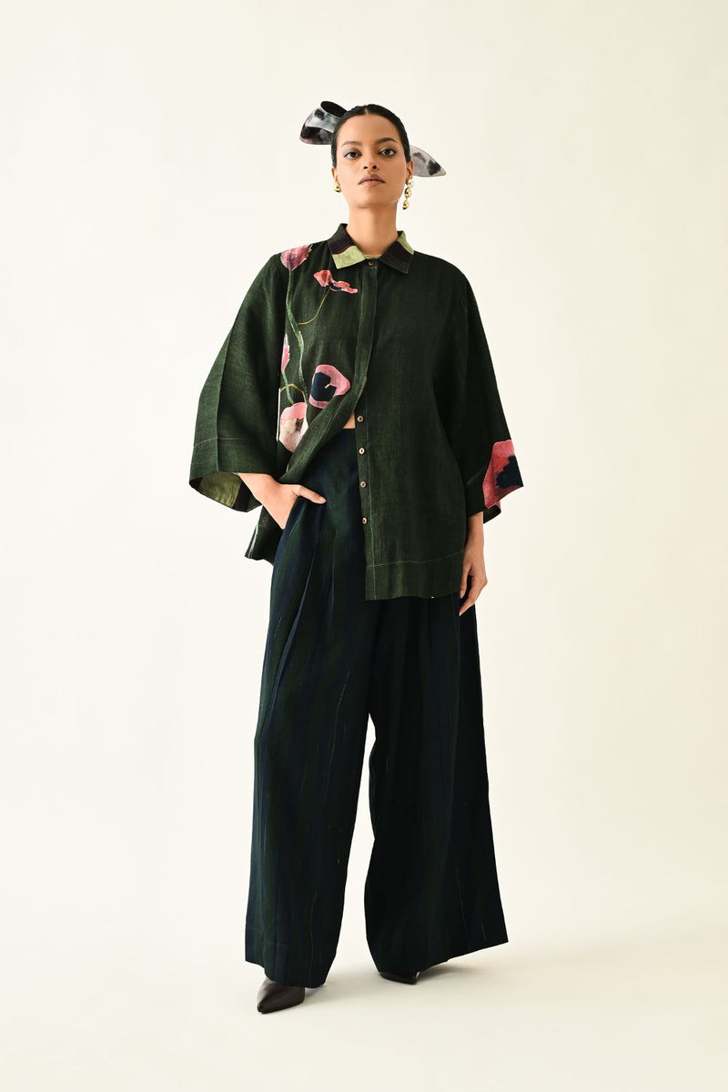 Navy Stripes PP Pant