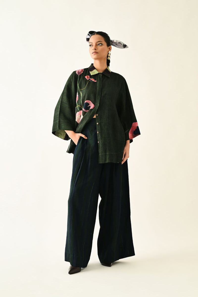 Navy Stripes PP Pant