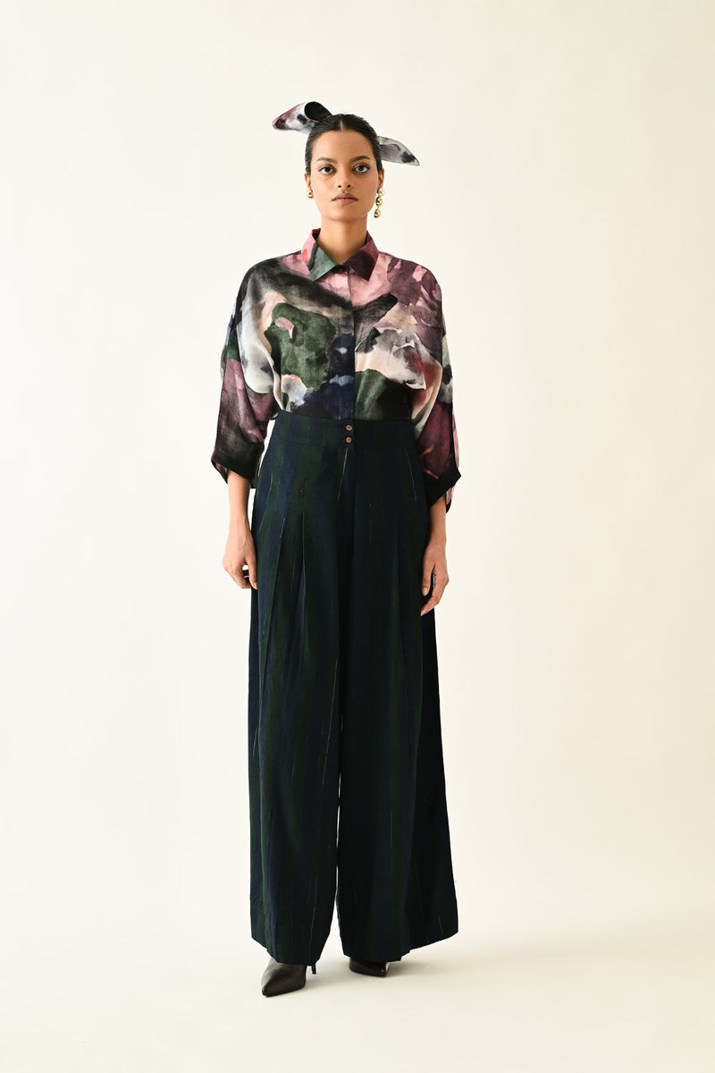 Navy Stripes PP Pant