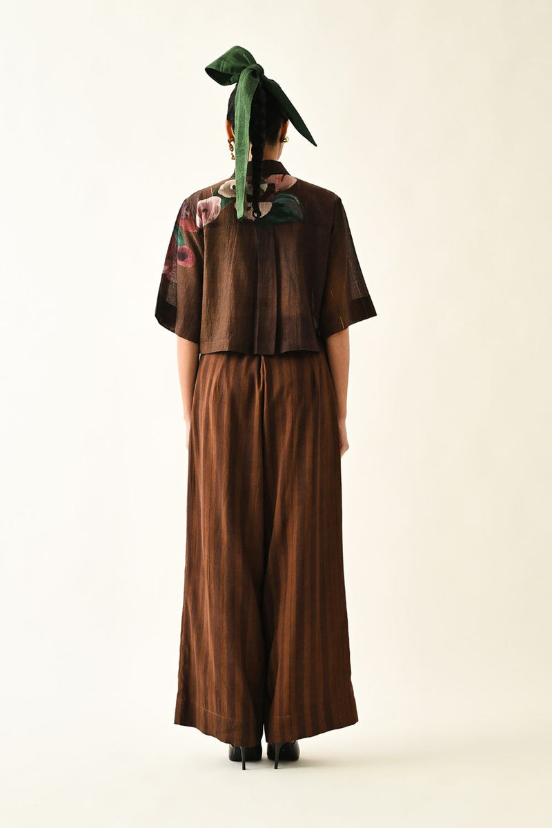 Brown Stripes PP Pant