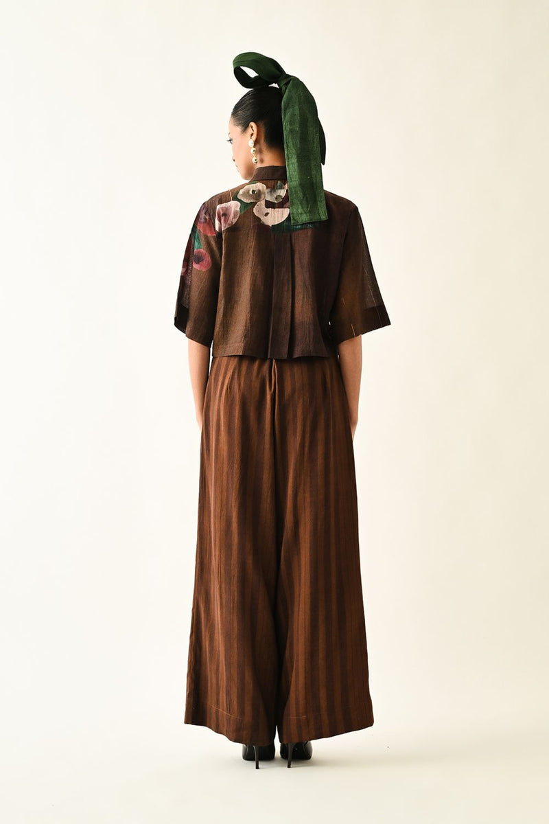 Brown Stripes PP Pant