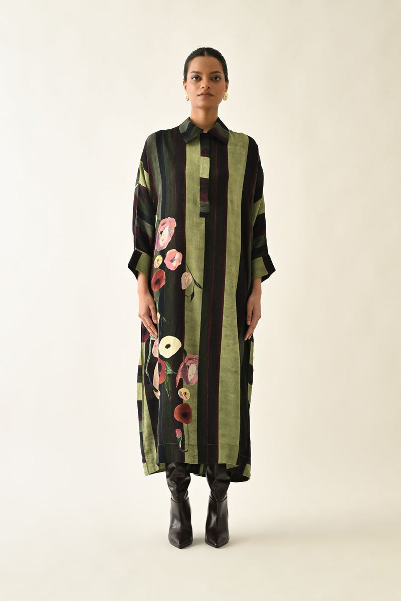 Moss Stripes MH Dress