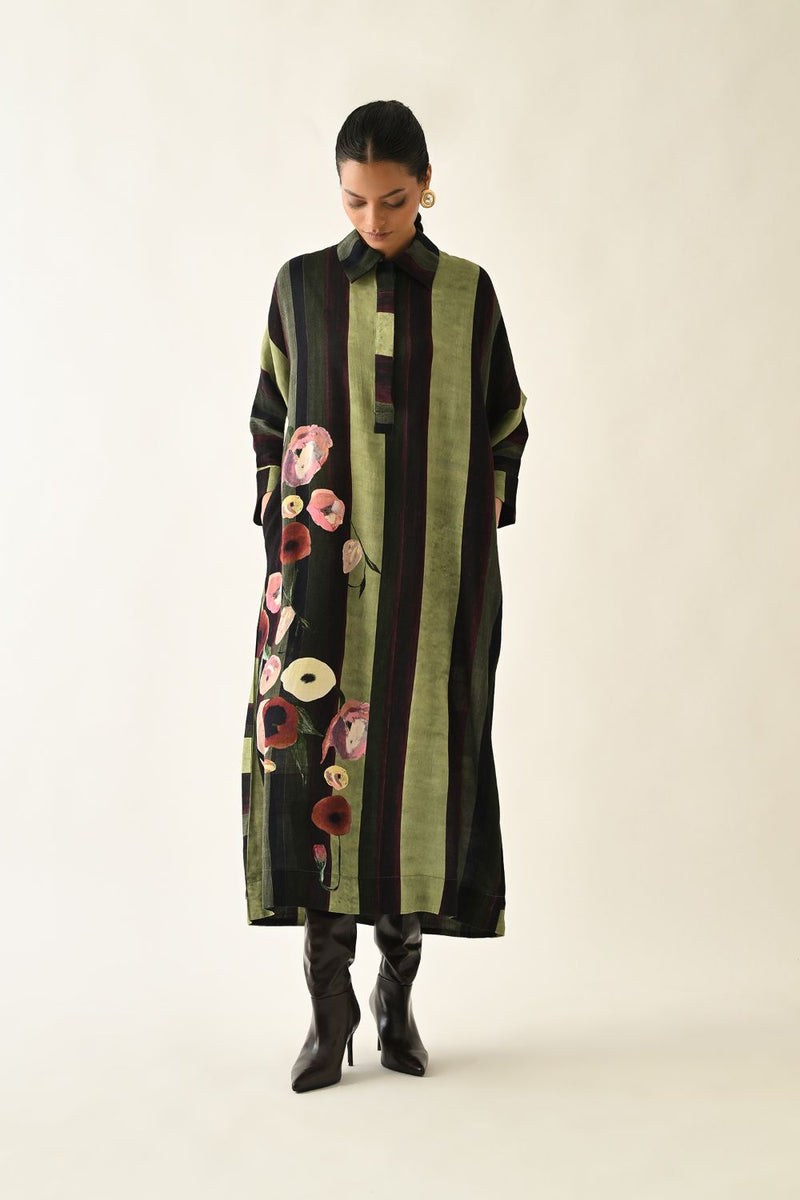 Moss Stripes MH Dress