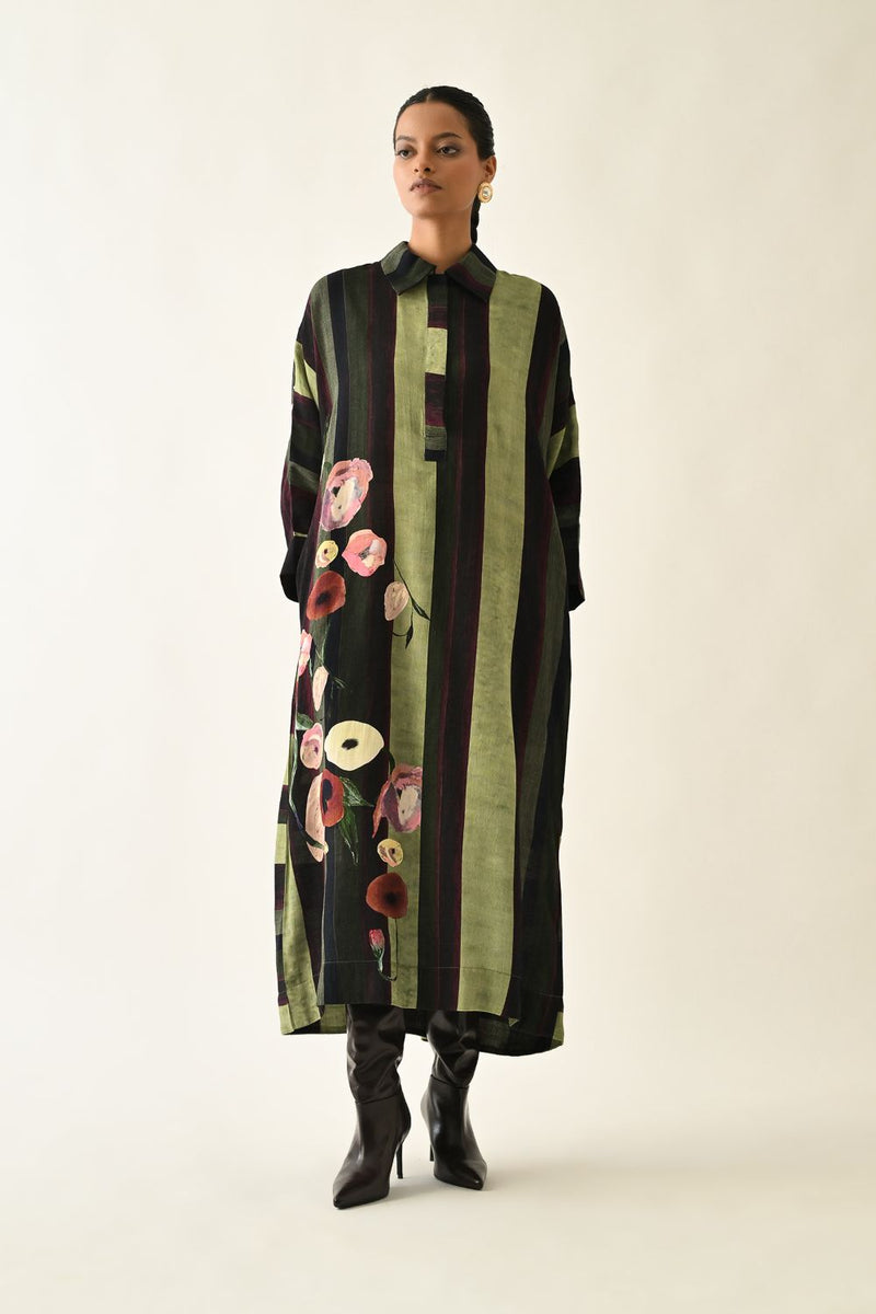 Moss Stripes MH Dress
