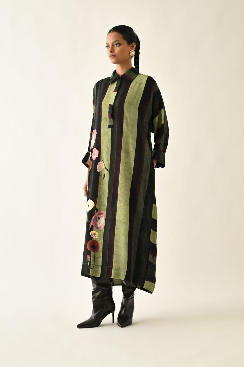 Moss Stripes MH Dress