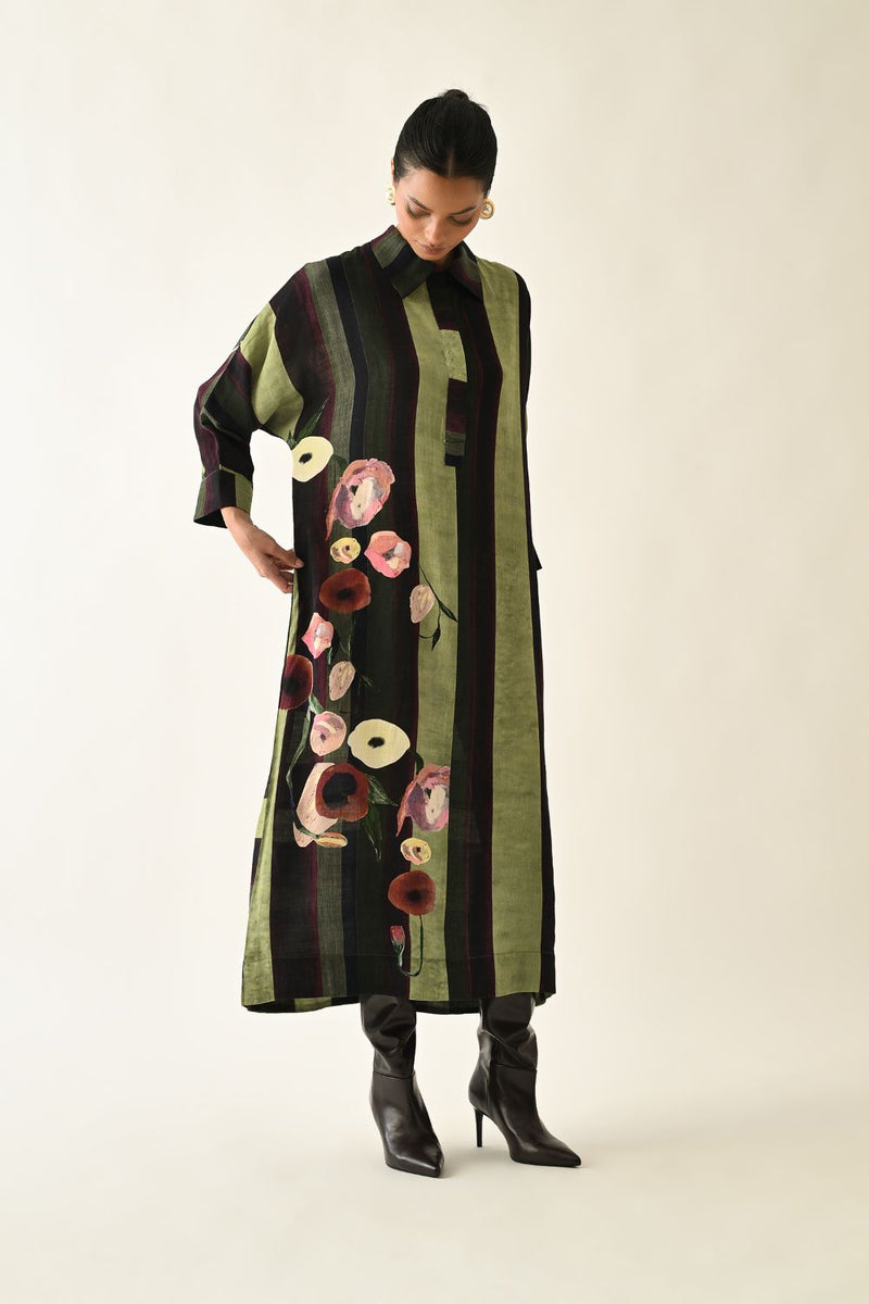 Moss Stripes MH Dress