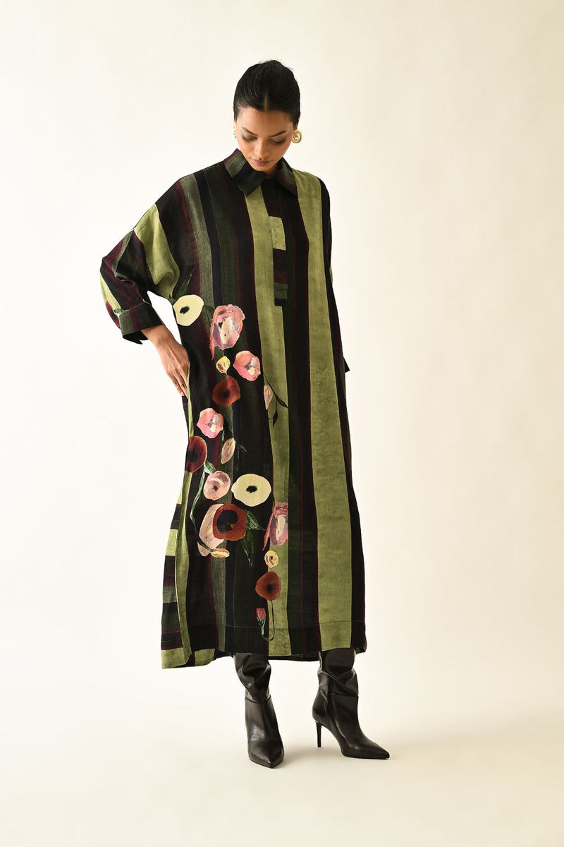 Moss Stripes MH Dress