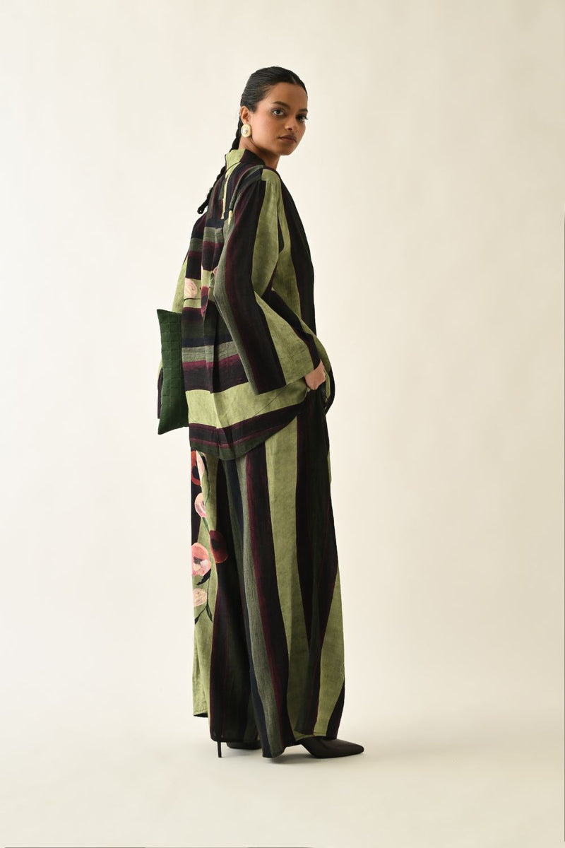 Moss Stripes PP Pant