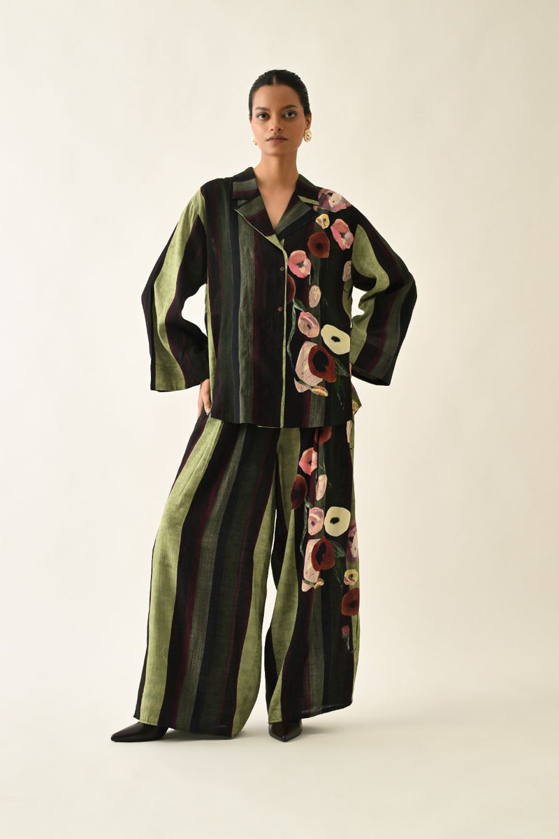 Moss Stripes PP Pant