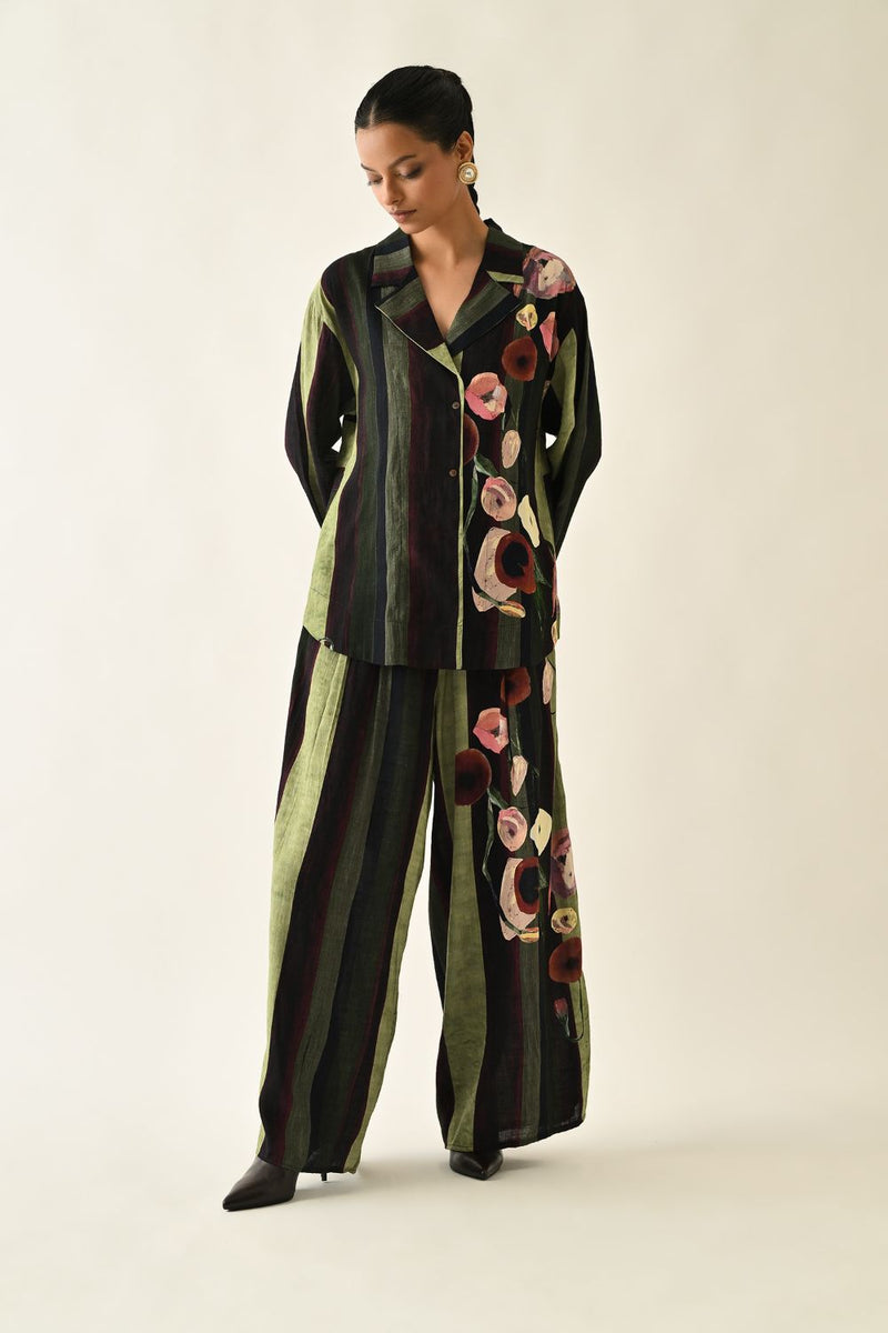 Moss Stripes PP Pant