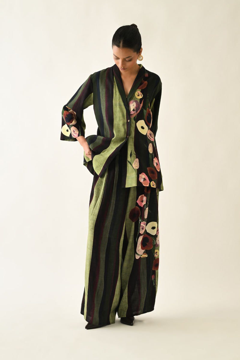 Moss Stripes PP Pant