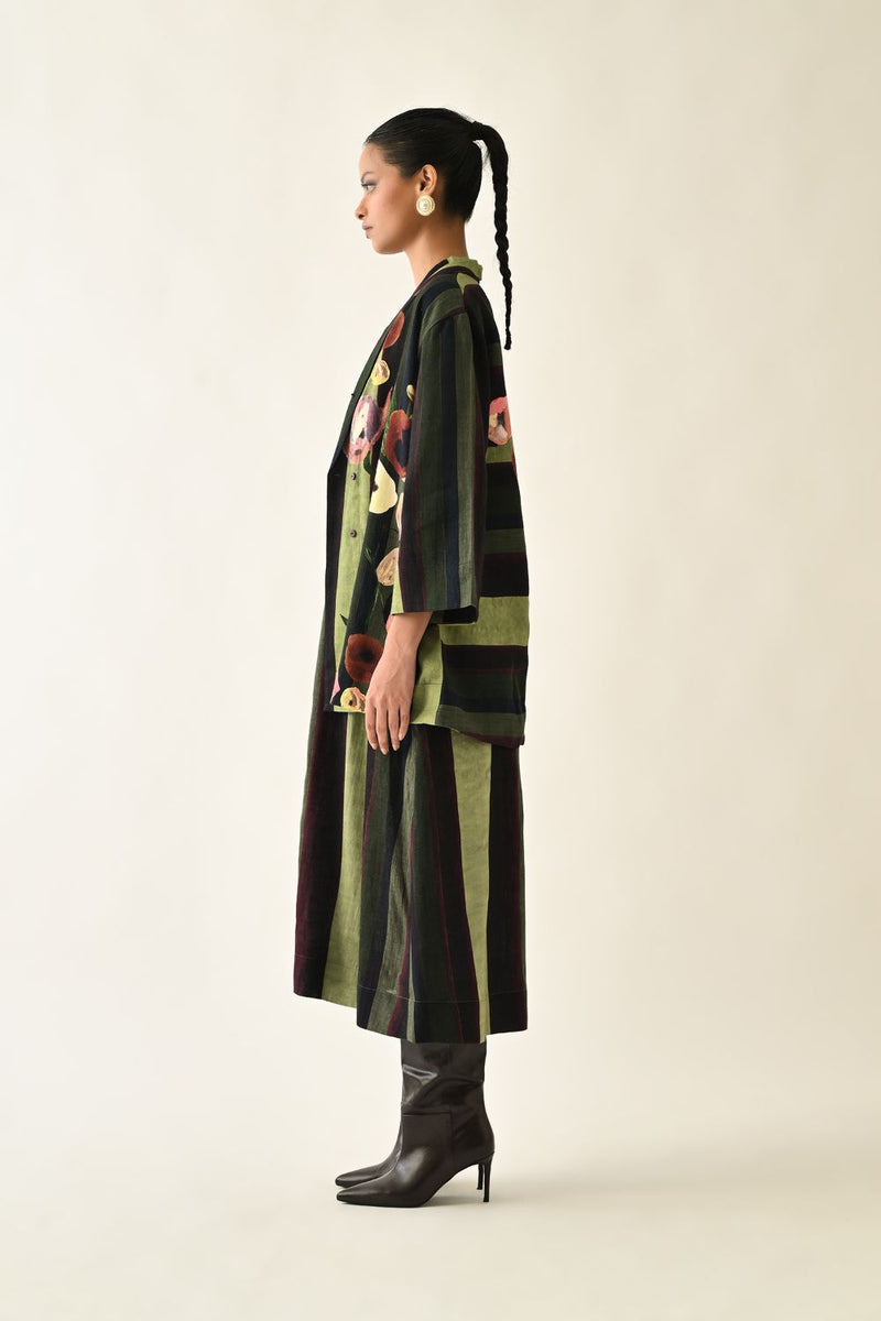 Moss Stripes Aline Set