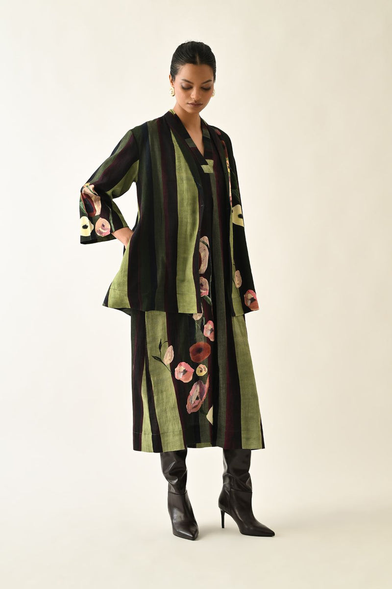 Moss Stripes Aline Set