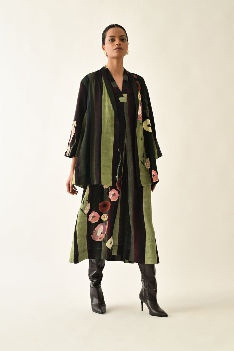 Moss Stripes Aline Set