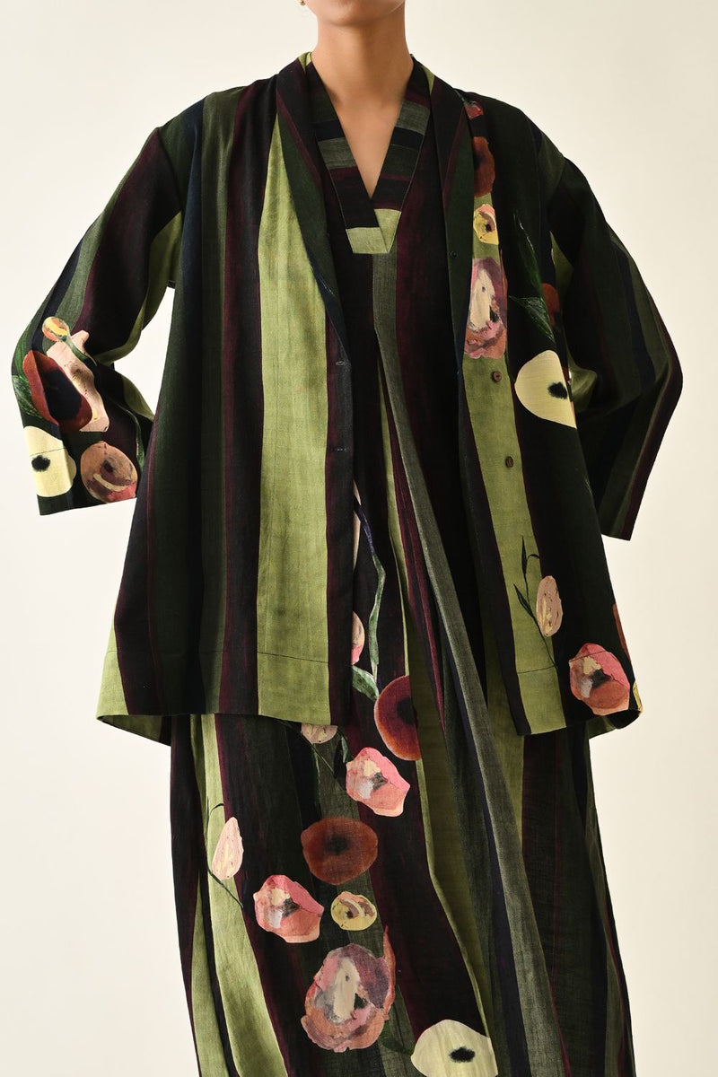 Moss Stripes Aline Set