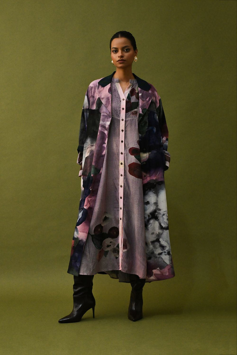 Dusk Pink Trench Set