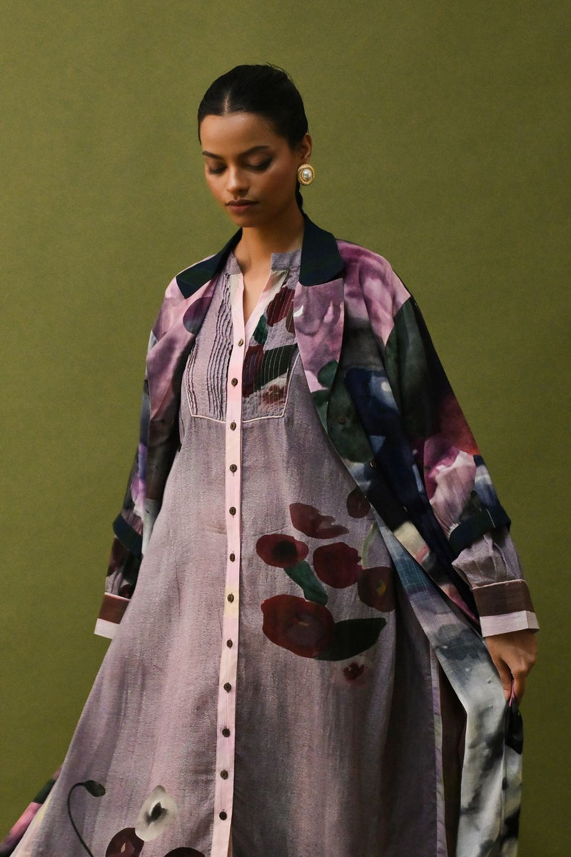 Dusk Pink Trench Set